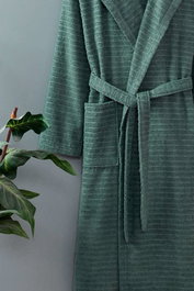 Mijölnir Bata de baño con capucha Verde Claro 3XL